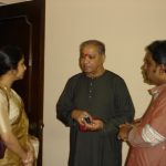 With Padma Vibhushan Pandit Hariprasad Chaurasiya and Pt. Samar Saha, Kolkata, India